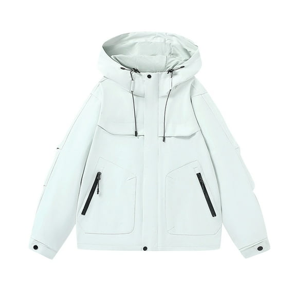 Mens Waterproof Windproof Windbreaker Open Front Front Zipper Blazer Long Sleeve Wind Resistant Windbreaker Sweater Jacket Loose Fitted Athletic Running Gym Workout Clothes