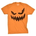thumbnail image 1 of Mens Wavy Mouth Wayne Pumpkin T Shirt Funny Halloween Jack O Lantern Terrifying Smile Tee for Guys Graphic Tees, 1 of 9
