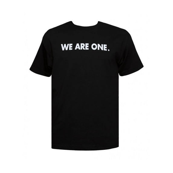 Mens We Are One Black Short-Sleeve T-Shirt, 3XL