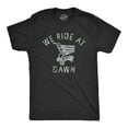 thumbnail image 1 of Mens We Ride At Dawn T Shirt Funny Shopping Cart Riding Joke Tee for Guys Graphic Tees, 1 of 9