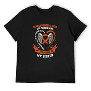 Mens Wear Orange In Memory Of My Sister In Law Leukemia Awareness Premium T-Shirt Black Small