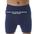 thumbnail image 1 of Mens Wearever Washable Incontinence Boxer Briefs - 2X - Navy, 1 of 11