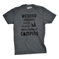 thumbnail image 1 of Mens Weekend Forecast Mostly Drinking With A Chance Of Camping T Shirt for Guys Graphic Tees, 1 of 6