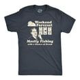 thumbnail image 1 of Mens Weekend Forecast Mostly Fishing With A Chance Of Drunk T Shirt Funny Outdoor Summer Tee Graphic Tees, 1 of 9
