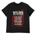 thumbnail image 1 of Mens Welder Definition USA America Flag Welding Solderer gift T-Shirt Black Small, 1 of 5