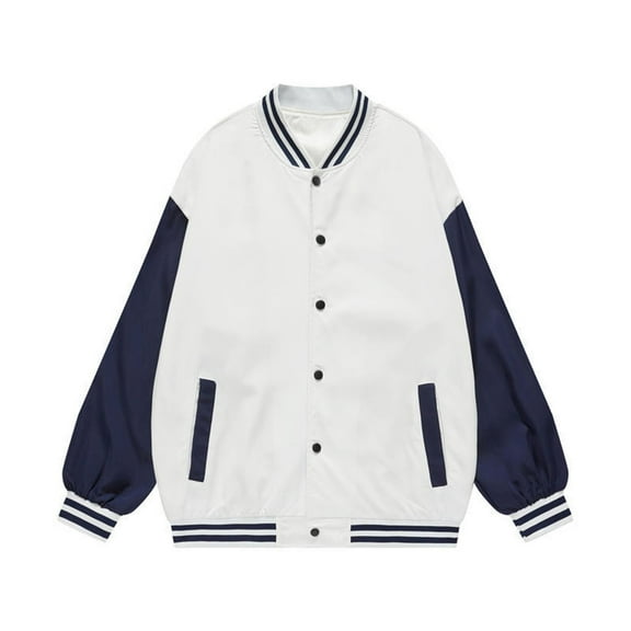 Mens Welding Jacket Fashion Varsi Causal Slim Fit Baseball Classic College Jacket Men,NY1,M