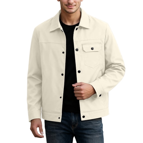 Mens Welding Jacket Style Hoodless Slim Fit Stand Collar Long Sleeved Zip Up Womens Boyfriend T-Shirt,Khaki,L