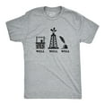 thumbnail image 1 of Mens Well Well Well T Shirt Funny Water Oil Ink Play On Words Tee for Guys Graphic Tees, 1 of 9
