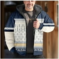 thumbnail image 1 of Mens Western Aztec Print Fleece Jacket,Men's Hooded Sweatshirt Tribal Aztec Printed Long Sleeve Pullover Sweatshirt Thicken Warm Vintage Graphic Hoodies Tops 2023, 1 of 7