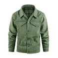 thumbnail image 1 of Mens Western Classic Jeans Jackets Vintage Flannel Lined Denim Jacket Slim Fit Heavy Duty Cargo Jacket Trucker Coat, 1 of 9
