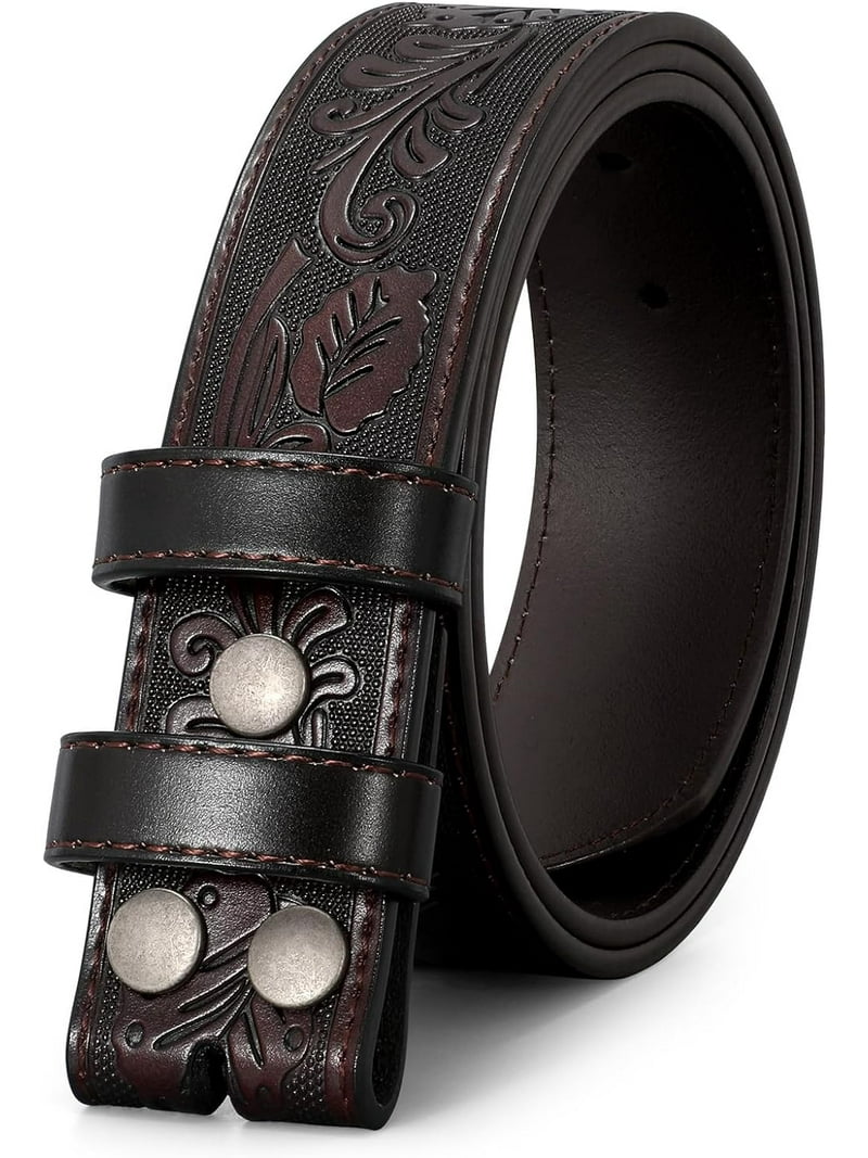 4193 Men Leather Belt Strap Without Buckle Head, 1.5-inch Width Replacement Amazon.com: uxcell Men Leather Belt Strap without Buckle  main image 3
