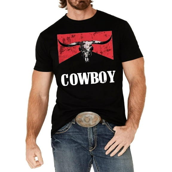 Mens Western T-Shirt Country Music Cowboy Shirts Graphic Cowboy Short Sleeve Tee Tops