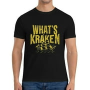 Mens What's Kraken Vintage T-Shirt Black