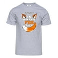 thumbnail image 1 of Mens What the Fox Says Short-Sleeve T-Shirt - Heather Grey - 2X-Large, 1 of 1