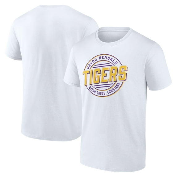 LSU Tigers Men's White All Out Excellence T-Shirt, Up to Size 3XL