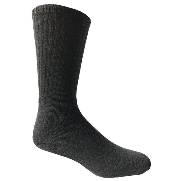 Mens Wholesale Cotton Crew Socks - Black Sport Casual Socks For Men - 10-13 - 72 Pack