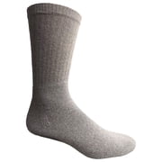 Mens Wholesale Cotton Crew Socks - Gray Sport Casual Socks For Men - 10-13 - 72 Pack