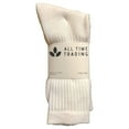 thumbnail image 1 of Mens Wholesale Cotton Crew Socks - White Sport Casual Socks For Men - 10-13 - 72 Pack, 1 of 3
