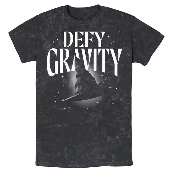 Mens Wicked Defy Gravity Witch Hat T Shirt