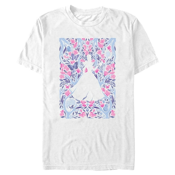 Mens Wicked: For Good Glinda Floral Purple and Pink Poster T Shirt