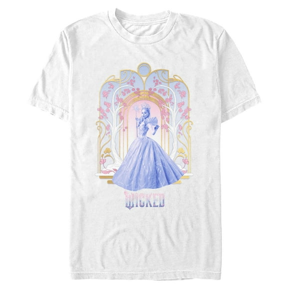 Mens Wicked: For Good Glinda Flowers and Trees T Shirt