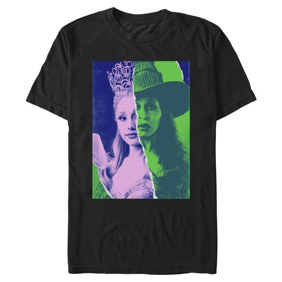 Mens Wicked: For Good Glinda and Elphaba Tonal Poster T Shirt