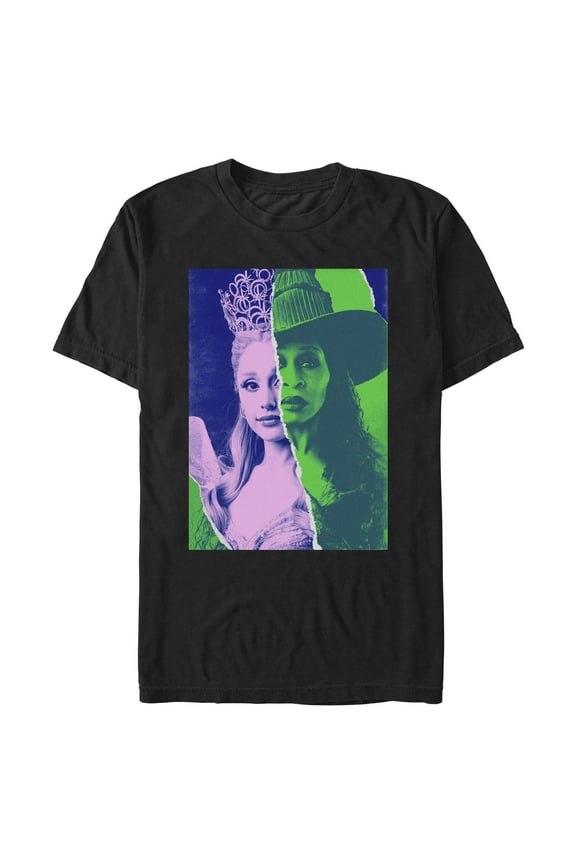 Mens Wicked: For Good Glinda and Elphaba Tonal Poster T Shirt