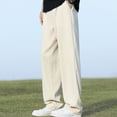 thumbnail image 1 of Mens Wide Leg Dress Pants Big and Tall Plus Size Straight Business Work Trousers Classic Solid Relaxed Outdoor Golf Pant with Pockets M-4X, 1 of 6