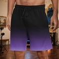 thumbnail image 1 of Mens Wide Leg Shorts with Pockets and Drawstring Elastic Waist Casual Gradient Printed Relaxed Pull-On Breathable Loungewear Pajama Beach Short, 1 of 5