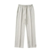 LUXOTI Mens Wide Leg Sweatpants Casual Elatic Waist Drawstring Baggy Jogger Pants with Pockets Loose Fit Lightweight Athletic Lounge Trouse