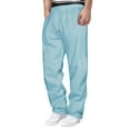 thumbnail image 1 of Mens Wide Leg Sweatpants, Men's Baggy Fleece Workout Sweatpants with Pockets Drawstring Lounge Athletic Running Pants S-2XL, 1 of 5