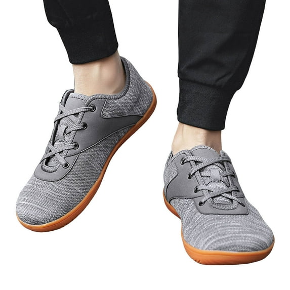 Mens Wide Toe Zero Drop Barefoot Fashion Sneakers Walking Shoes Comfortable Casual Driving Running Flats