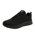 thumbnail image 1 of Mens Wide Walking Shoes Breathable 𝖫a𝖼e Up Knit Sneakers Soft Sole Non S𝗅ip Running Shoes Comfortable Tennis Athlet𝗂c Shoes Gym Workout Sport Shoes for Summer and Autumn, 1 of 9