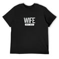 thumbnail image 1 of Mens Wife Est. 2023 Matching Couple Newlywed Married 2023 T-Shirt Black, 1 of 5