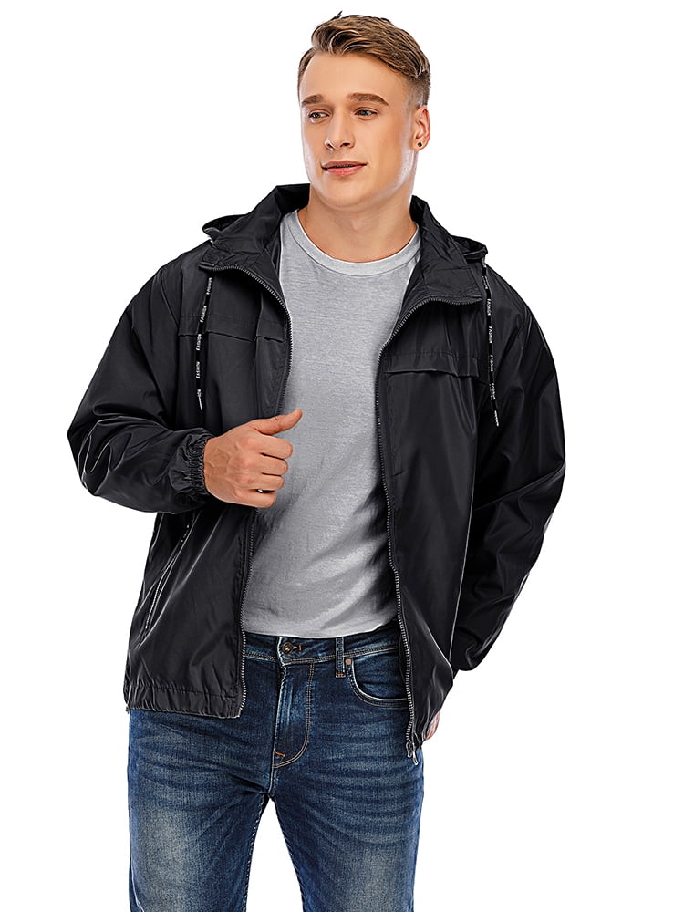 Mens Windbreaker Jacket, Outdoor Sport Bomber Jacket Lightweight