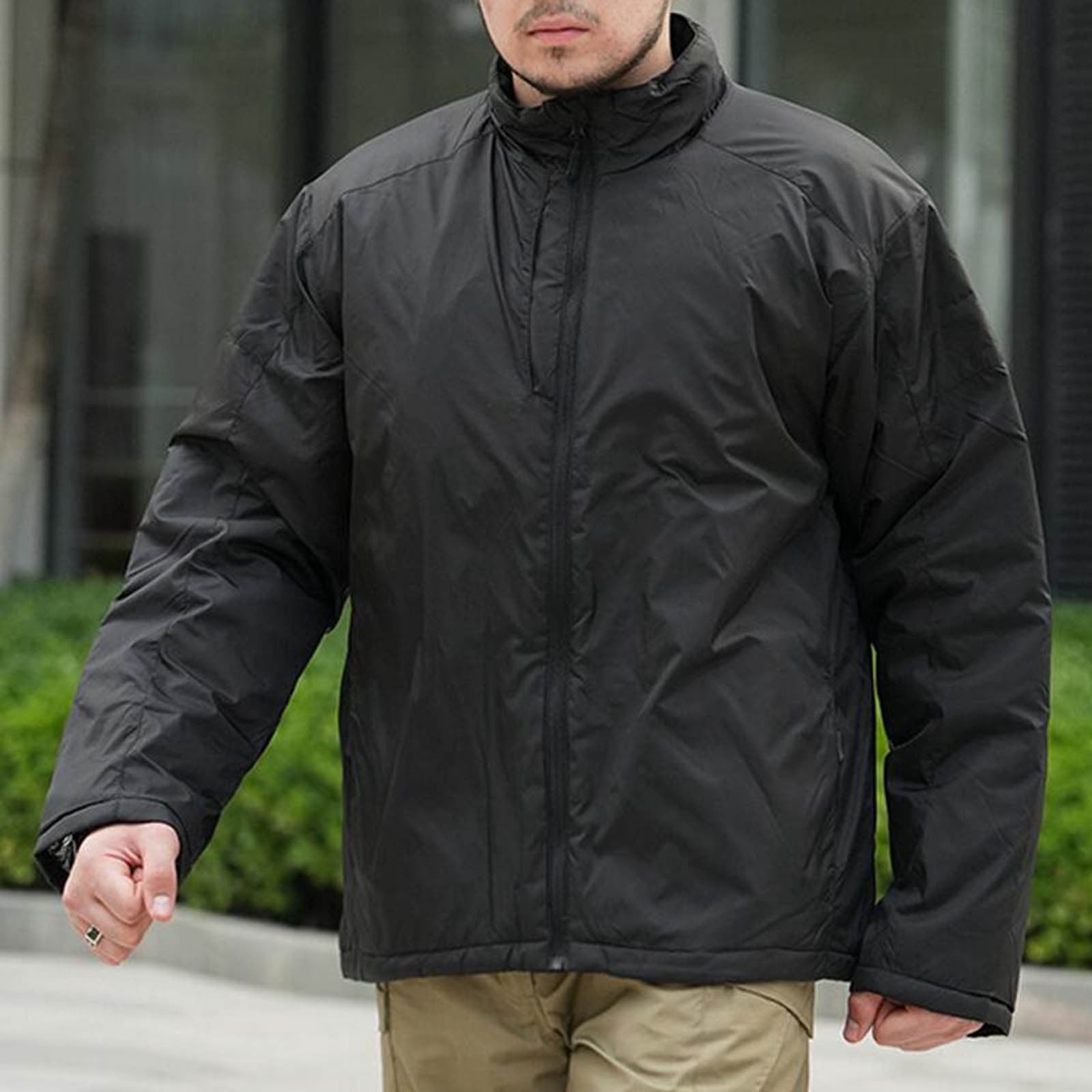 Mens Windbreaker Jackets Lightweight Men Casual Faddish Solid Long