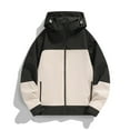thumbnail image 1 of Mens Windbreaker Jackets Lightweight Men's Color Blocked Long Sleeved Hooded Windproof Proof Jacket Jackets for Men, Casual Trendy Zip Up Jackets Men jackets, 1 of 2