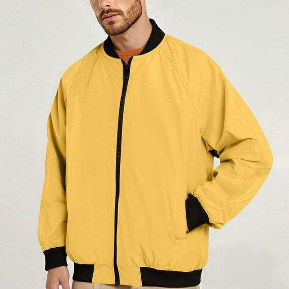 Mens Windbreaker Jackets Lightweight Men's Solid Color Outdoor Climb Sport Run Pocket Zipper Raglan Sleeve Jackets Jackets for Men, Zip Up Jackets Men jackets