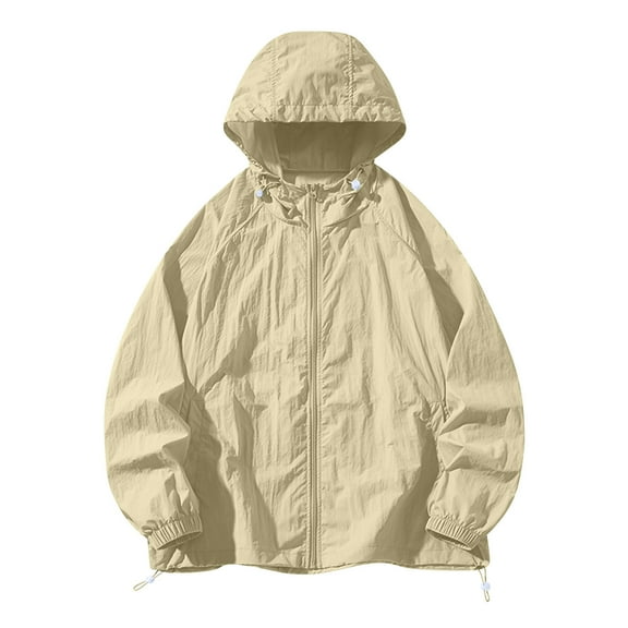 Mens Windbreaker Jackets Lightweight Rain Jacket Waterproof Raincoat with Hood Outdoor Running Hiking Cycling