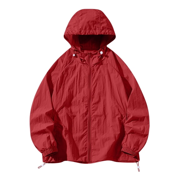 Mens Windbreaker Jackets Lightweight Rain Jacket Waterproof Raincoat with Hood Outdoor Running Hiking Cycling