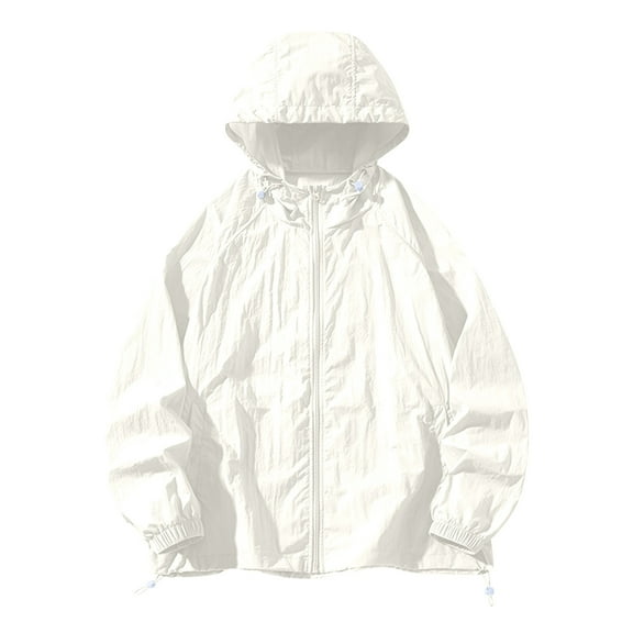 Mens Windbreaker Jackets Lightweight Rain Jacket Waterproof Raincoat with Hood Outdoor Running Hiking Cycling