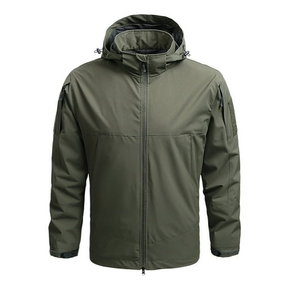 Mens Windbreaker Jackets Thin Jacket Casual Sports Windbreaker Hooded Jacket Windbreaker Jackets for Men Army Green XL