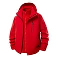 thumbnail image 1 of Mens Windproof Rainproof Coat Long Sleeve Jackets Open-Front Full-Zip Blazer Relaxed Fit Wind Resistant Windbreaker Sweater Jacket withMutil Pockets, 1 of 7