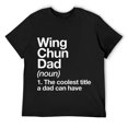 thumbnail image 1 of Mens Wing Chun Dad Definition Funny Martial Arts T-Shirt Black, 1 of 5