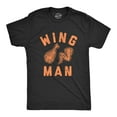 thumbnail image 1 of Mens Wing Man T Shirt Funny Buffalo Chicken Wings Sarcastic Novelty Tee Graphic Tees, 1 of 7