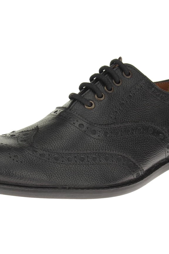 Mens Wingtip Black Full Grain Leather Oxford SL304 Dress