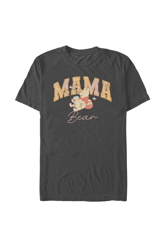 Mens Winnie the Pooh Collegiate Mama Bear T Shirt
