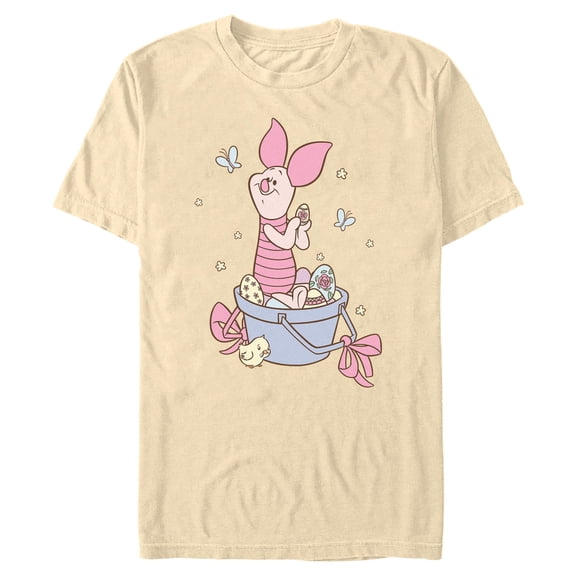 Mens Winnie the Pooh Sweet Egg Hunt Piglet T Shirt