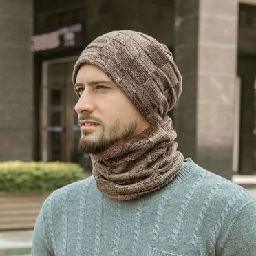 Men's Fleece Thermal Skull Cap With Ear Flaps - Warm Winter Hat For Cold Weather