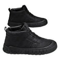 thumbnail image 1 of Mens Winter Boots Thick Soft Sole Casual Walking Shoes Lace up Insulated Warm Outdoor Sneakers Lightweight Work Booties BK1 Size 10.5, 1 of 7